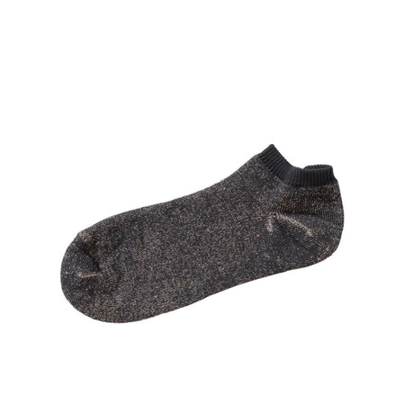 Nishiguchi Kutsushita Linen Cotton Pile Anklet Socks | Charcoal