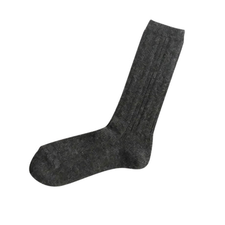 Nishiguchi Kutsushita Alpaca Wool Socks | Charcoal | Small Only