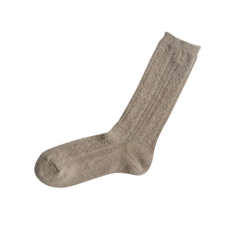 Nishiguchi Kutsushita Alpaca Wool Socks | Beige | Small Only