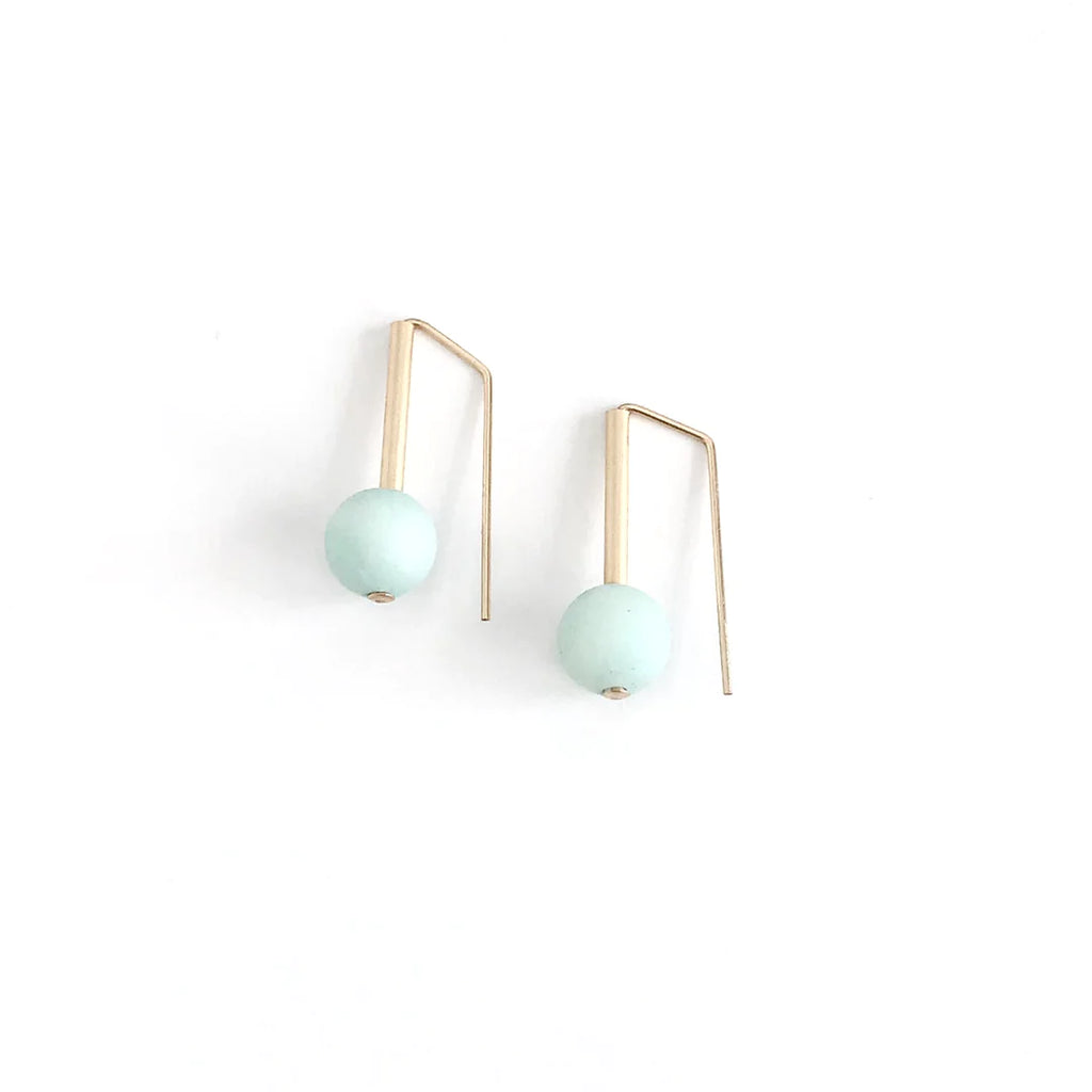 Matte Amazonite Everyday Earrings