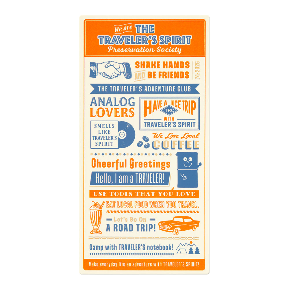TRAVELER'S notebook 2026 Clear Plastic Sheet