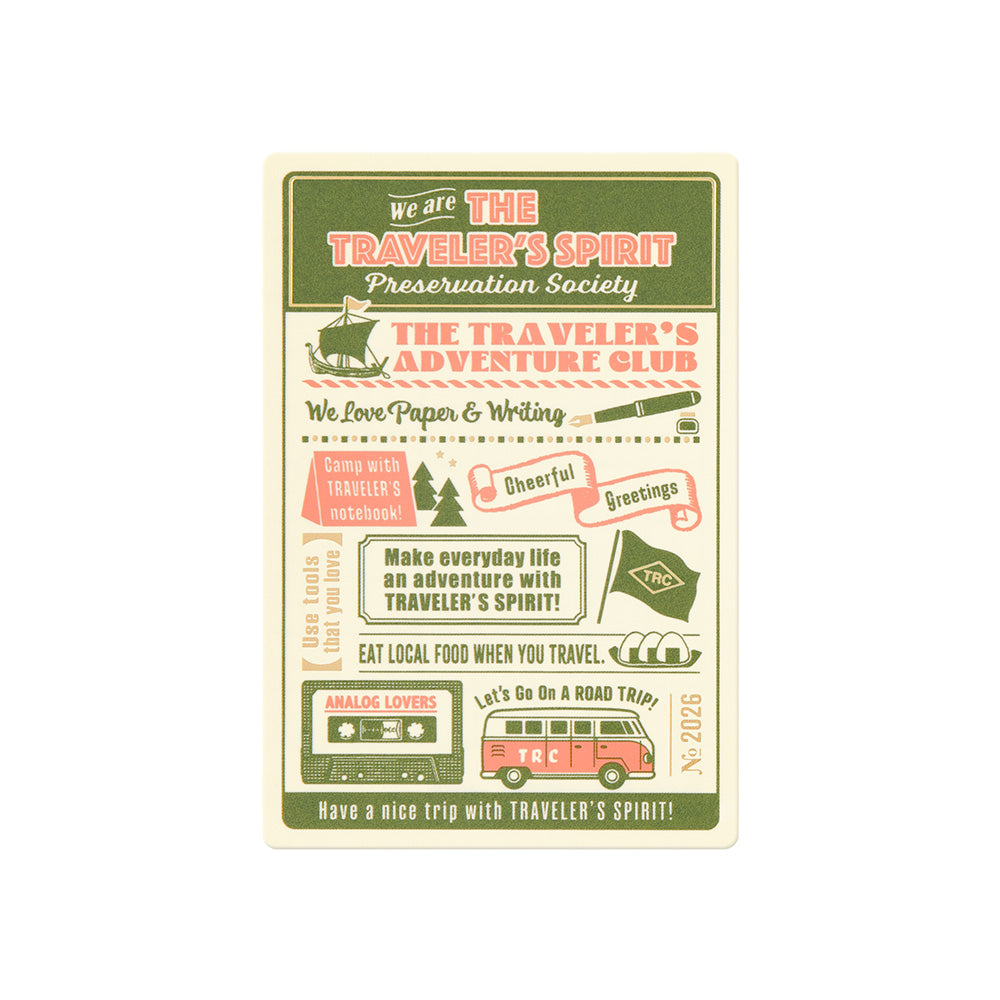 TRAVELER'S notebook 2026 Clear Plastic Sheet | Passport Size