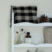 Fog Linen Canna Pouch | Natural Check