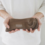 Nishiguchi Kutsushita Egyptian Cotton Ribbed Socks | Café au Lait