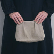 Fog Linen Natural Pouch - Seg
