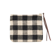Fog Linen Canna Pouch | Natural Check