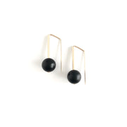Matte Onyx Everyday Earrings