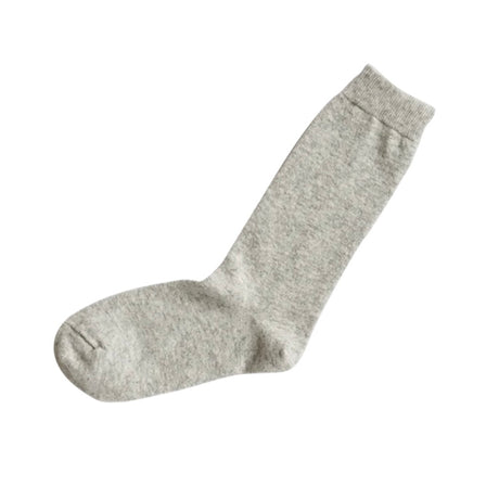 Nishiguchi Kutsushita Cashmere Wool Socks | Light Grey | Small Only