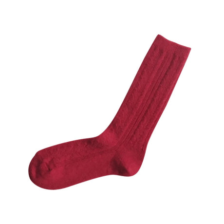 Nishiguchi Kutsushita Alpaca Wool Socks | Red | Small Only