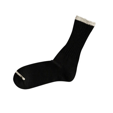 Nishiguchi Kutsushita Silk Cotton Socks | Black