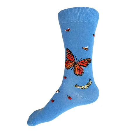 Butterfly & Bug Socks | Spring Blue