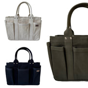 Small 5 Pocket Heavy Canvas Tote by ThreadLine | asst colors