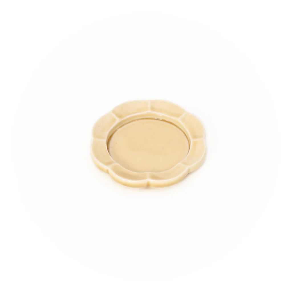 Hibi Match - Seto Incense Tray - Flower | Yellow