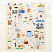 Mariko Fukuoka Let's Go on a Trip Stickers