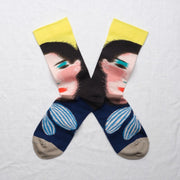 Bonne Maison Blurred Face | Midcalf Sock