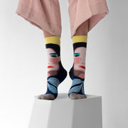 Bonne Maison Blurred Face | Midcalf Sock