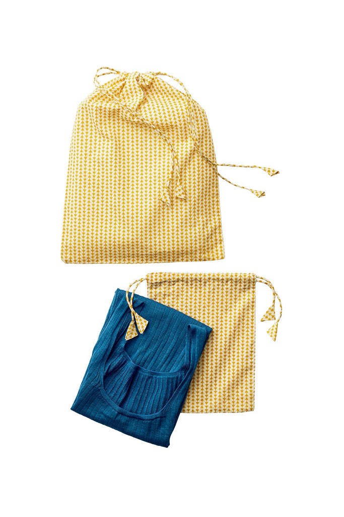 Mii Thaaii Drawstring Bag Set - Arrow Yellow