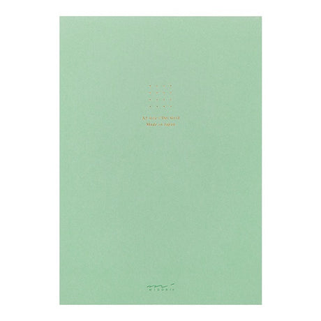 Midori Color Paper Notebook A5 -  Dot Grid - Green