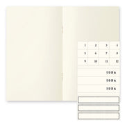 MD Diary Notebook Light B6 Slim - Blank 3-Pack