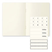 MD Diary Notebook Light A6 - Blank 3-Pack