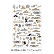 Midori Yuru Log Stickers - Camouflage Forest