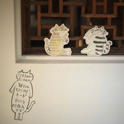 Toraneko Bonbon Cat Cutout Card (A)