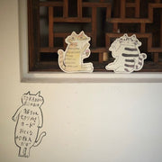 Toraneko Bonbon Cat Cutout Card (B)