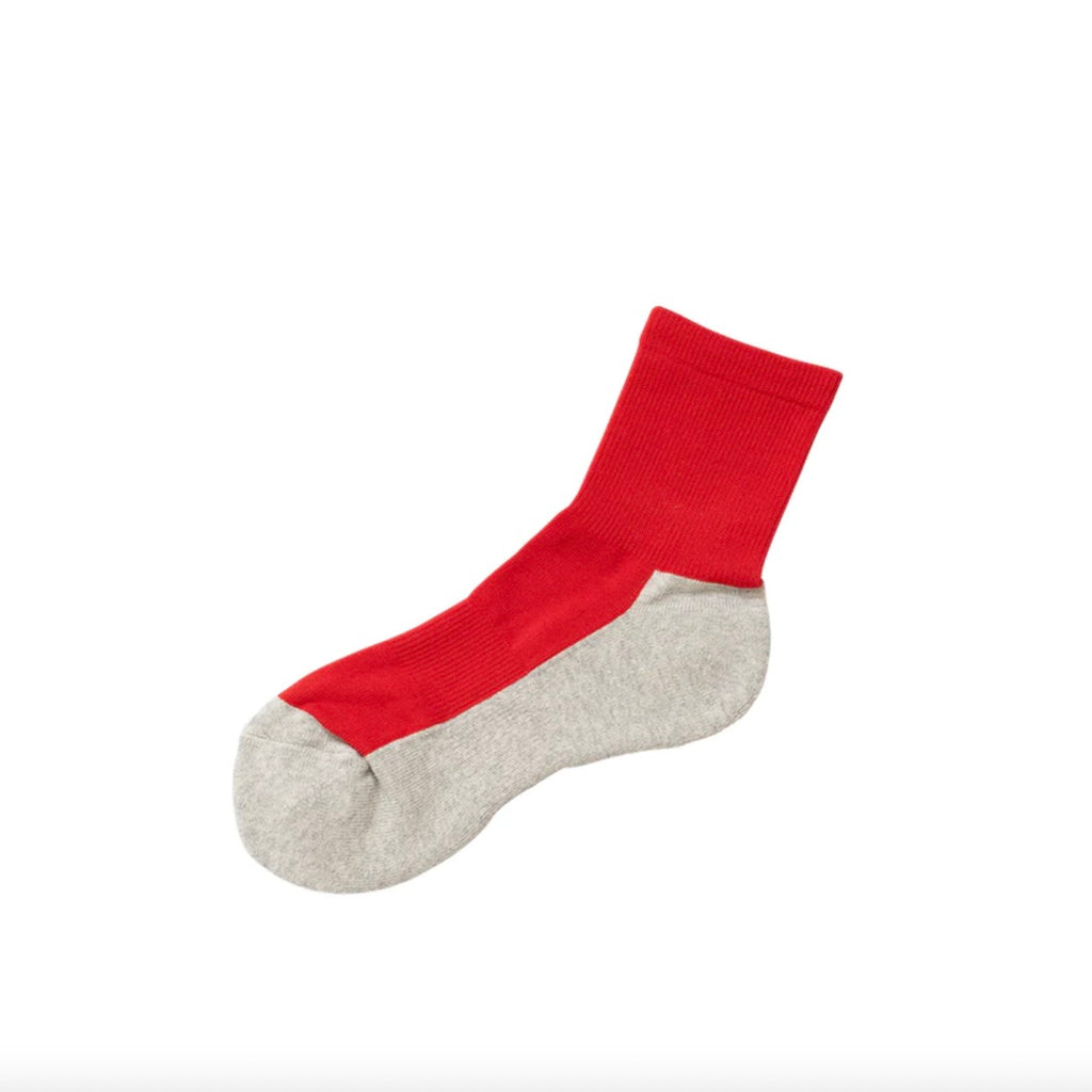 Nishiguchi Kutsushita Cotton Cashmere Walking Socks | Red Sox (2024 Limited Color)
