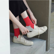 Nishiguchi Kutsushita Cotton Cashmere Walking Socks | Red Sox (2024 Limited Color)