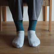Nishiguchi Kutsushita Mohair Wool Pile Socks | T-Green (2024 Limited Color)