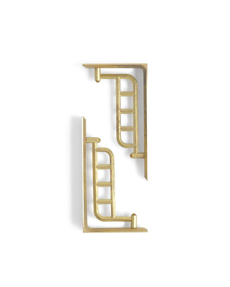 Brass Shelf Bracket - Slotted