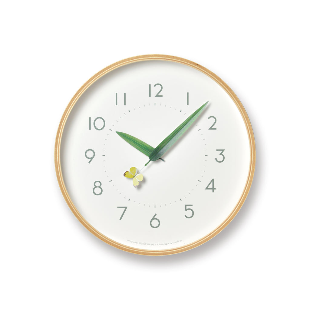 Perch Clock - Monki - Butterfly | Yellow