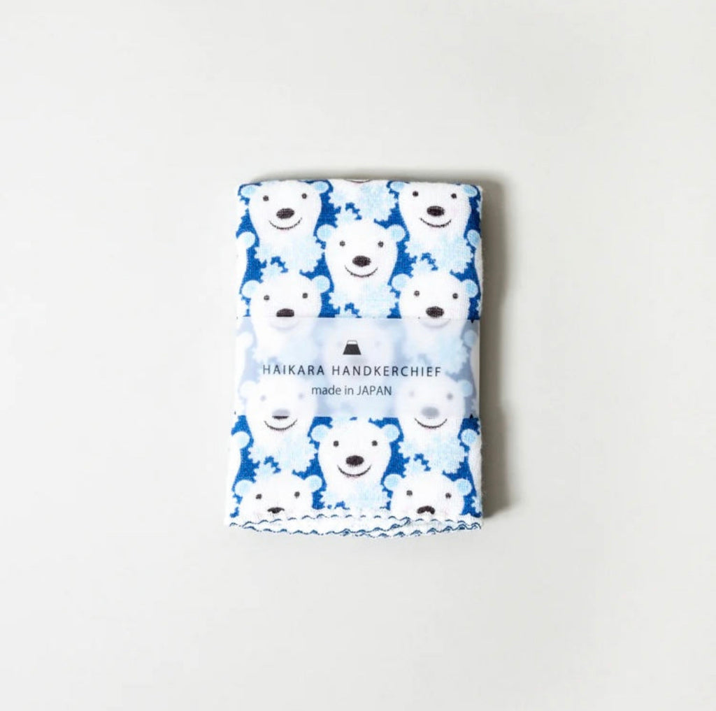 Haikara Handkerchief Tsubame - Polar bear