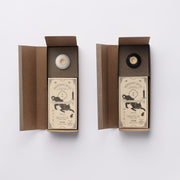 DAIYO Rice Bran Candle + Holder Gift Set - Black