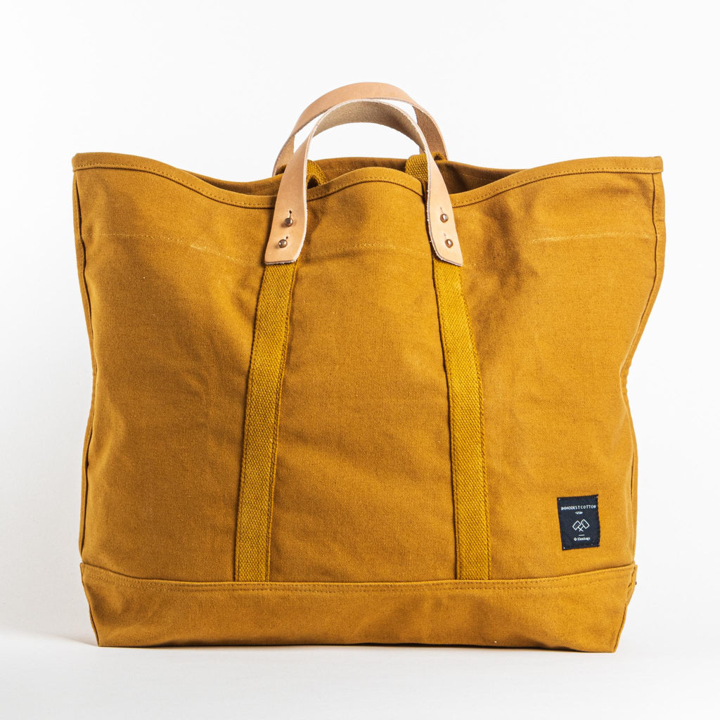 East-West Large Tote | Mustard