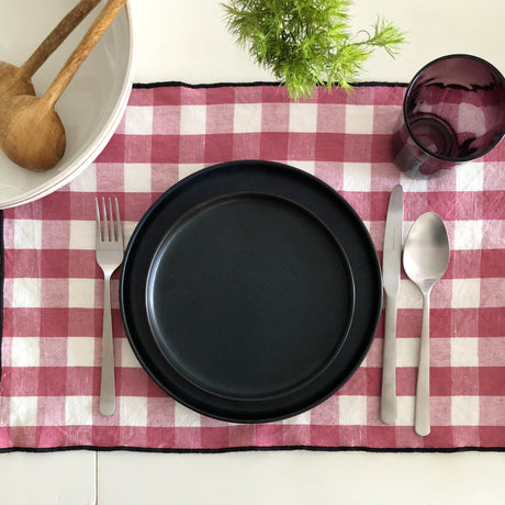 MDV Gingham Placemats Asst  20” x 14”