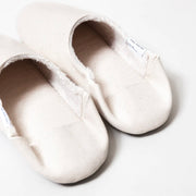 Canvas Wool Lined Home Shoes | Natural
