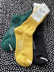Nishiguchi Kutsushita Silk Cotton Socks | Lush Green | NEW now in all sizes!