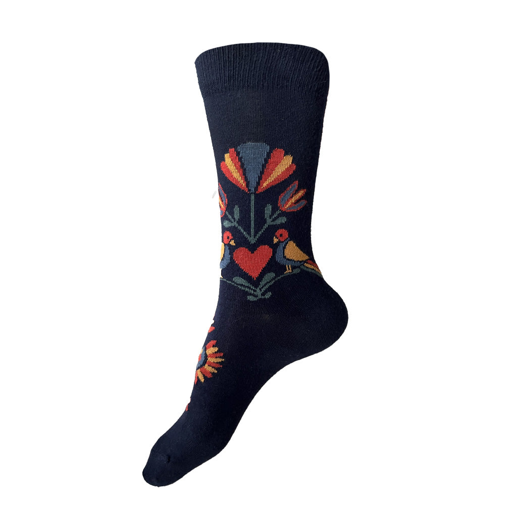 Fraktur Socks | Navy