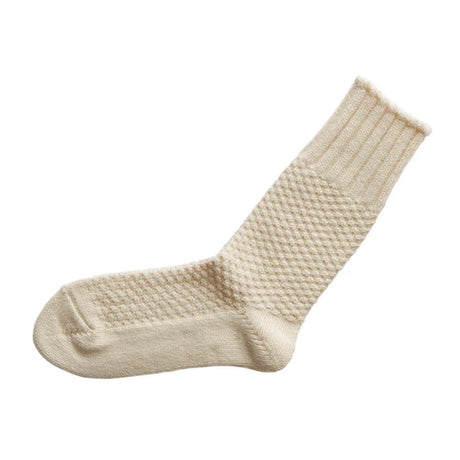 Nishiguchi Kutsushita Wool Cotton Boot Socks | Ivory