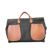 Edgar | Overnight Canvas & Leather Tote | Seaweed Green