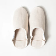 Canvas Wool Lined Home Shoes | Natural