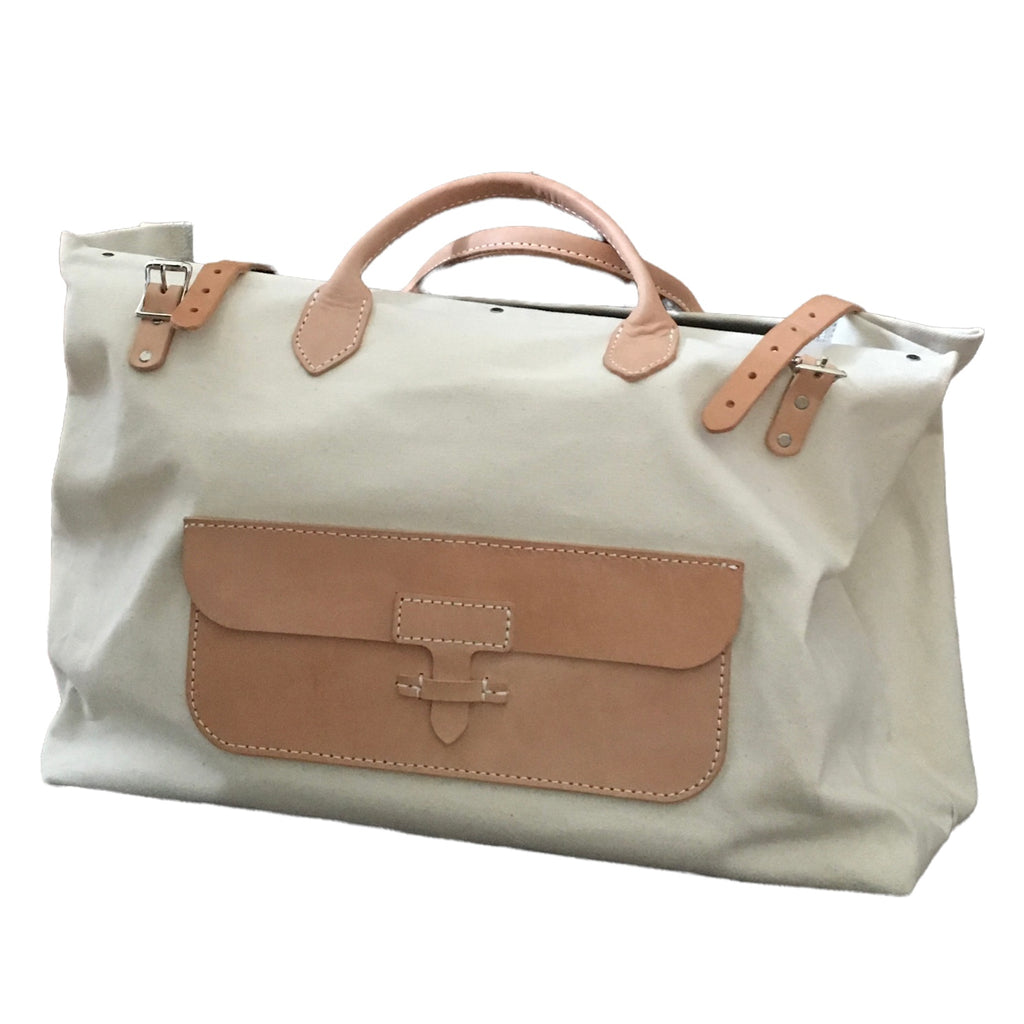 Edgar | Canvas & Leather Tote | Natural
