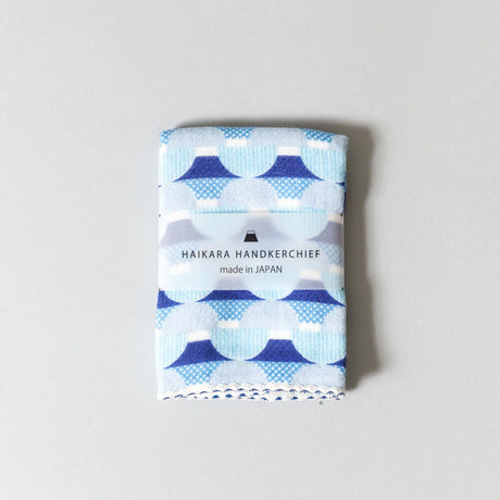 Haikara Handkerchief - Fuji Blue