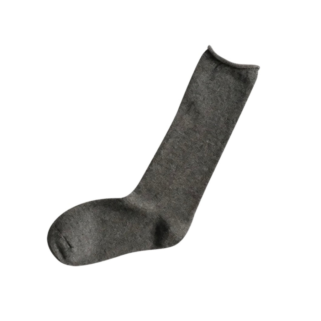 Nishiguchi Kutsushita Cashmere Cotton Socks | Charcoal | Small Only