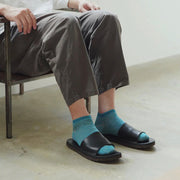 Nishiguchi Kutsushita Linen Cotton Pile Anklet Socks | Light Gray