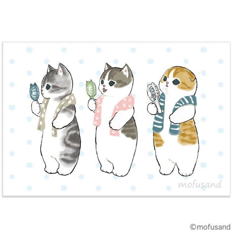 Mofusand Summer Fans Postcard
