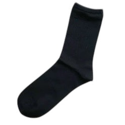 Hakne Smooth Silk Socks | Black