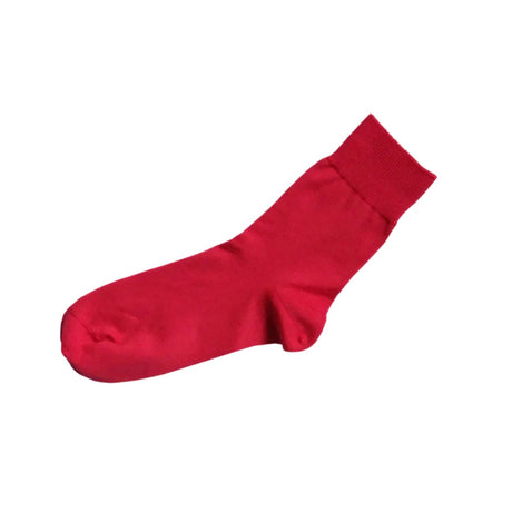 Nishiguchi Kutsushita Egyptian Cotton Plain Socks | Red