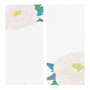 Silk Screened Peony Message Pad